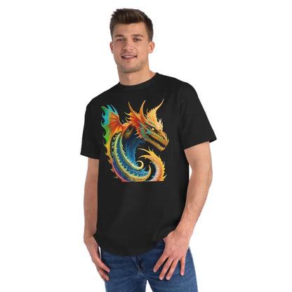 Colorful Dragon Organic Cotton Classic T-shirt - Black / s T-shirt