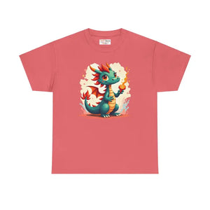 Colorful Dragon Unisex Heavy Cotton Tee - Mythical Style - Dipaliz - T-shirts