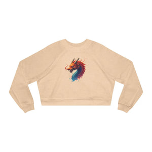 Colorful Dragona Cropped Fleece Pullover Magic - Dipaliz - Sweatshirts