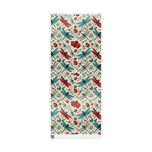 Colorful Dragonflies Wrapping Paper - 90gsm Fine-art Gift Wrap - Dipaliz - 30’’ x 72’’ / Glossy - Products
