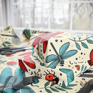 Colorful Dragonflies Wrapping Paper 90gsm Fine-art - Dipaliz