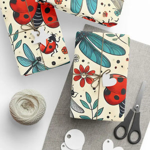 Colorful Dragonflies Wrapping Paper 90gsm Fine-art - Dipaliz