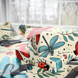 Colorful Dragonflies Wrapping Paper 90gsm Fine-art - Dipaliz