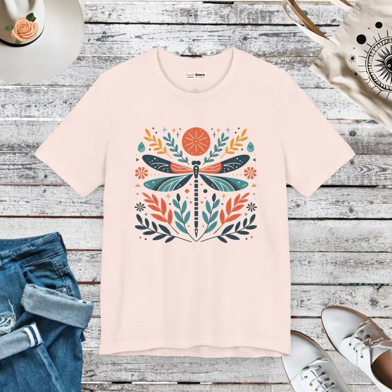 Vibrant Dragonfly Dreams Short Sleeve Tee - T-shirt