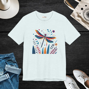 Soft Unisex Jersey Short - Dragonfly Nature Fusion - Dipaliz - T-shirts