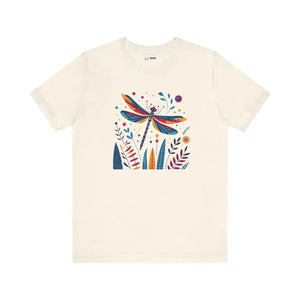Soft Unisex Jersey Short - Dragonfly Nature Fusion - Dipaliz - T-shirts