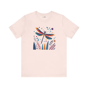 Soft Unisex Jersey Short - Dragonfly Nature Fusion - Dipaliz - T-shirts