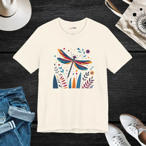 Soft Unisex Jersey Short - Dragonfly Nature Fusion - Dipaliz - T-shirts