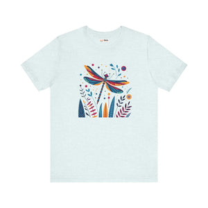 Soft Unisex Jersey Short - Dragonfly Nature Fusion - Dipaliz - T-shirts