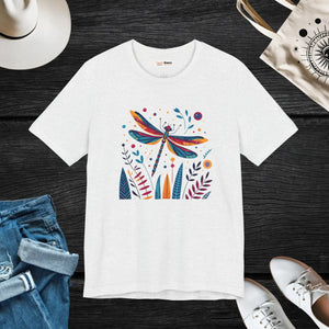 Soft Unisex Jersey Short - Dragonfly Nature Fusion - Dipaliz - T-shirts