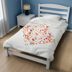 Colorful Fall Foliage Velveteen Plush Blanket - Dipaliz - Blankets