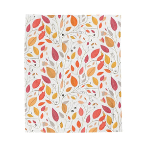 Colorful Fall Foliage Velveteen Plush Blanket - Dipaliz - Blankets