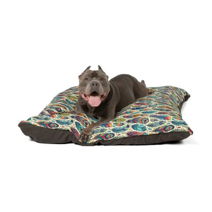 Colorful Feathers Cotton Pet Bed - Plush Comfort Style - Dipaliz - Beds
