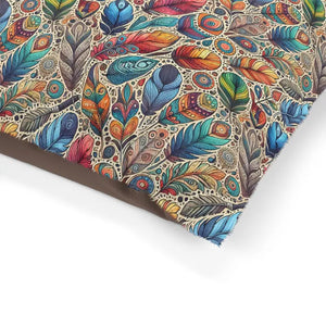 Colorful Feathers Cotton Pet Bed - Ultimate Comfort - Dipaliz - Beds
