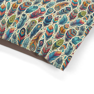 Plush Colorful Feathers Cotton Pet Bed - Cozy Fleece - Dipaliz - Beds