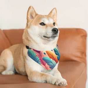 Vibrant Pet Bandana Collar - Polyester Duck Fabric - Dipaliz - Apparel