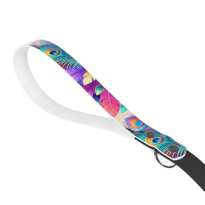 Pets - Colorful Feathers Print Dog Leash that Turns Heads - Dipaliz one Size / Tpu