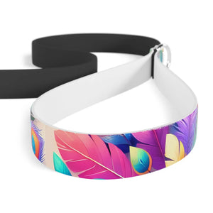 Waterproof Feathers Print Dog Leash - Colorful Pvc - Dipaliz - Standard Leashes