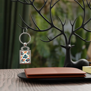 Vibrant Rectangle Photo Keyring - Fun Fish Gift - Dipaliz - Keychains