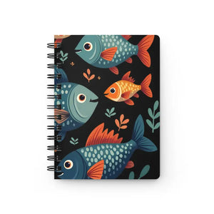 Colorful Fish Spiral Journal - Creative Pages Adventure - Dipaliz - one Size - Notebooks & Notepads