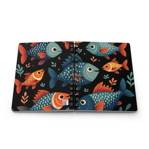 Colorful Fish Spiral Journal - Creative Pages Adventure - Dipaliz - one Size - Notebooks & Notepads