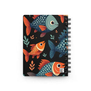 Colorful Fish Spiral Journal - Creative Pages Adventure - Dipaliz - one Size - Notebooks & Notepads
