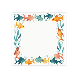 Colorful Fish Note Pads with Unique Prints - Dipaliz - 3’’ x / White - Notepads