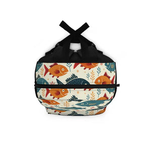 Colorful Fishes Backpack - Ocean Vibes Adventure Pack - Dipaliz - one Size - Backpacks
