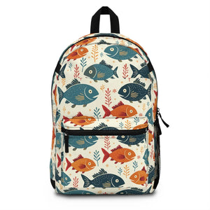 Vibrant Colorful Fishes Backpack - Ocean Vibes - Dipaliz - Backpacks