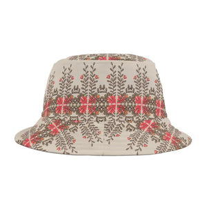 Flowers Bucket Hat Vibrant Orange Bloom Bright Style - Dipaliz - Hats