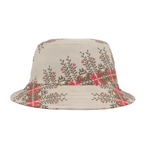 Flowers Bucket Hat Vibrant Orange Bloom Bright Style - Dipaliz - Hats