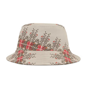Flowers Bucket Hat Vibrant Orange Bloom Bright Style - Dipaliz - Hats