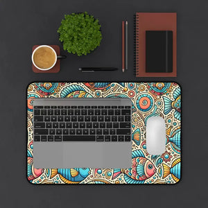 Colorful Fishes Desk Mat - Elegant Anti-slip Design - Dipaliz - Workstation & Cubicle Accessories
