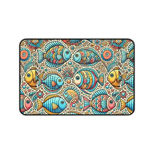 Colorful Fishes Desk Mat - Elegant Anti-slip Design - Dipaliz - Workstation & Cubicle Accessories