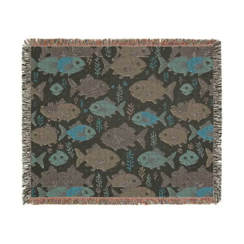 Colorful Fishes Woven Blanket - Ultimate Comfort | Dipaliz - Blankets