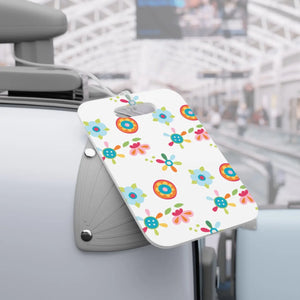 Vibrant Floral Luggage Tags - Colorful Party Favors - Dipaliz