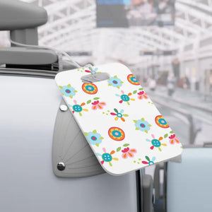Floral Luggage Tags - Colorful Travel Id Labels - Dipaliz - Rectangle / one Size