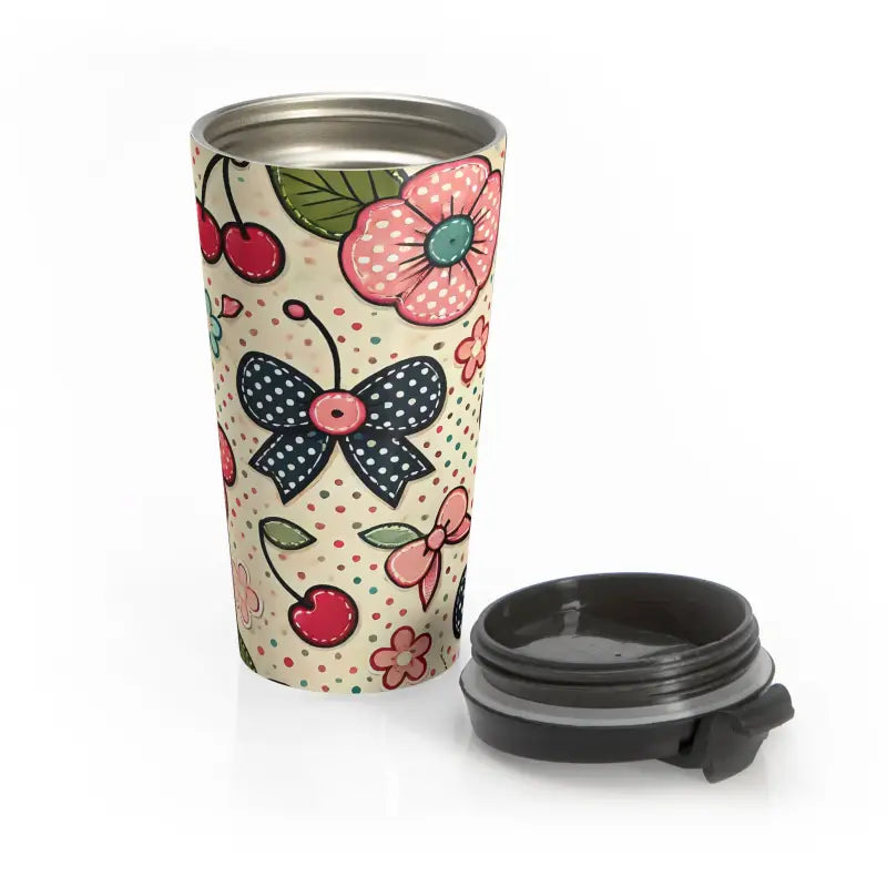 Insulated Mugs - Vibrant Floral Pop | Dipaliz - 15oz - Thermoses