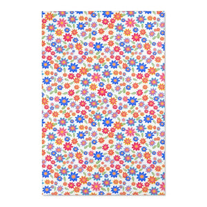 Flowers Pattern Area Rugs - Vibrant Chic Home Decor - Dipaliz - 48’’ × 72’’
