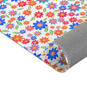 Flowers Pattern Area Rugs - Vibrant Chic Home Decor - Dipaliz