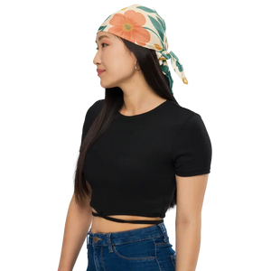 Floral Pop All-over Print Bandana Spring Accessory - Dipaliz - Bandanas & Headties