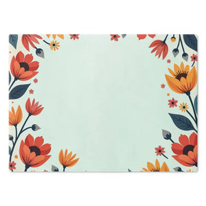 Colorful Flowers Cutting Board Durable Tempered Glass by Dipaliz - Large - Boards
