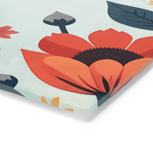 Colorful Flowers Cutting Board Durable Tempered Glass by Dipaliz - Boards