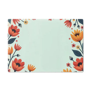 Colorful Flowers Cutting Board Durable Tempered Glass by Dipaliz - Boards