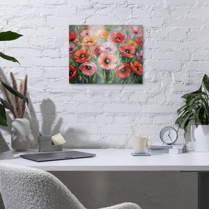 Colorful Blooms Metal Wall Art – Flower Print - Dipaliz - Visual Artwork