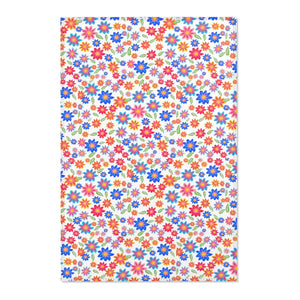 Colorful Flowers Pattern Rug – Soft Chenille - Dipaliz - Rugs