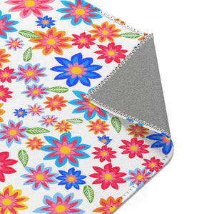 Colorful Flowers Pattern Rug – Soft Chenille - Dipaliz - Rugs