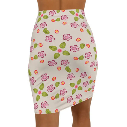 Vibrant Floral Women’s Mini Skirt with Stretchy Fit - Skirts