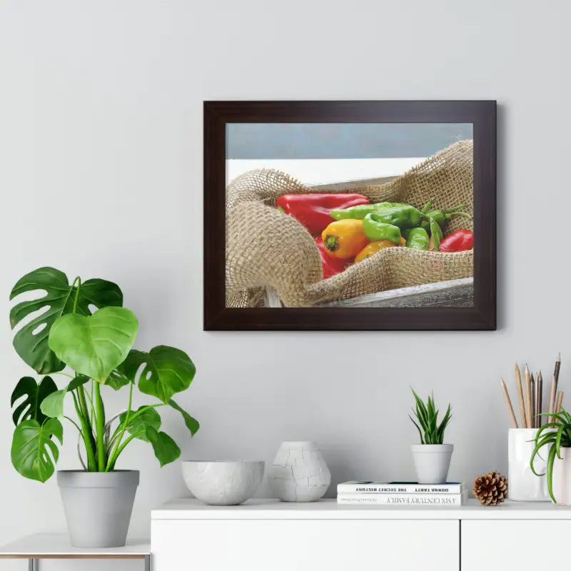 Spice Up your Space with Vibrant Colored Peppers Poster