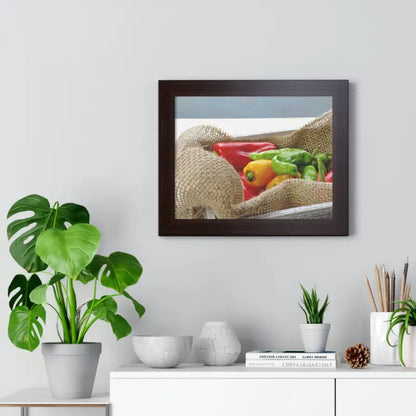 Spice Up your Space with Vibrant Colored Peppers Poster